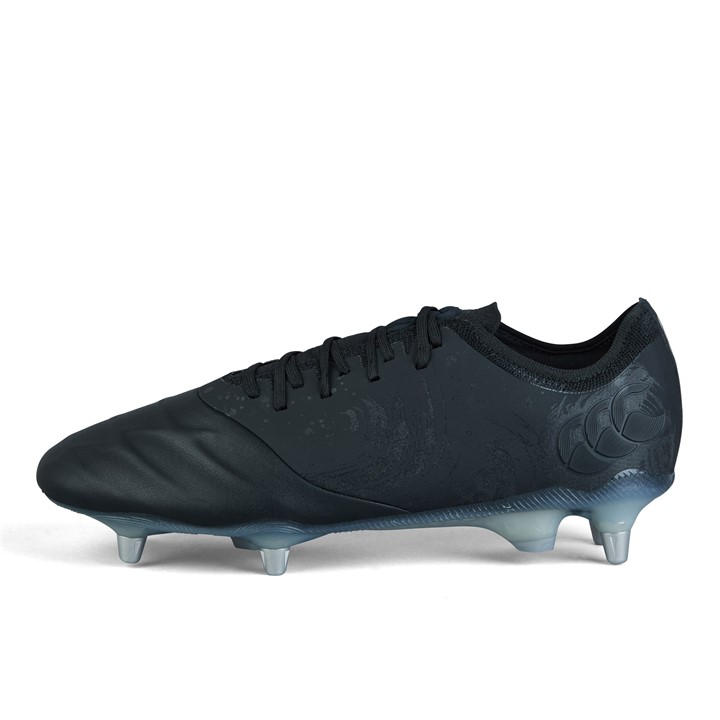 Canterbury Men's Black Phoenix Genesis Elite Soft Ground Rugby Boots Size 10.5