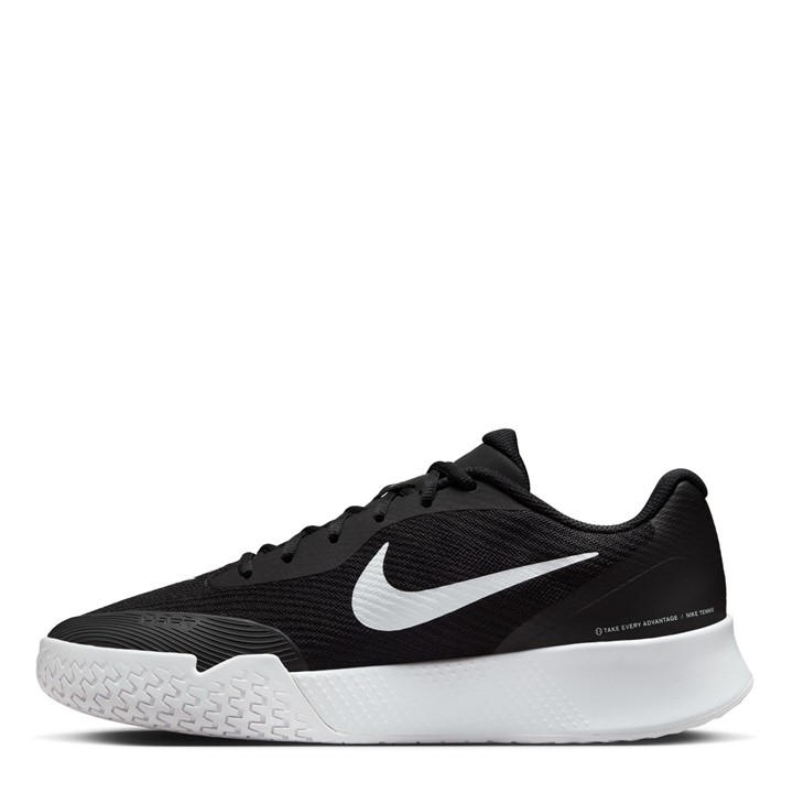 Black/White - Nike - Vapor Lite 3 Hard Court Tennis Shoes Mens