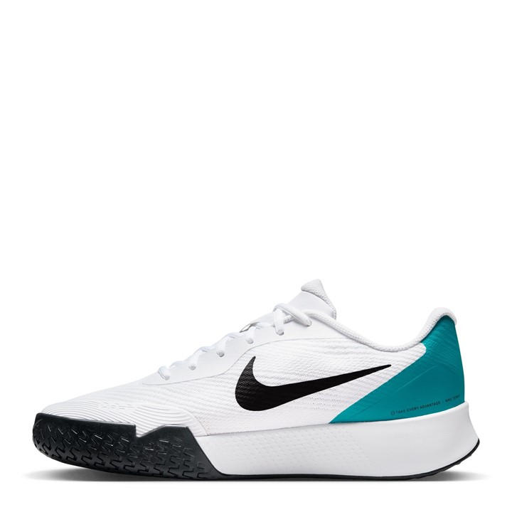 Wht/Blk-Emrld - Nike - Vapor Lite 3 Hard Court Tennis Shoes Mens