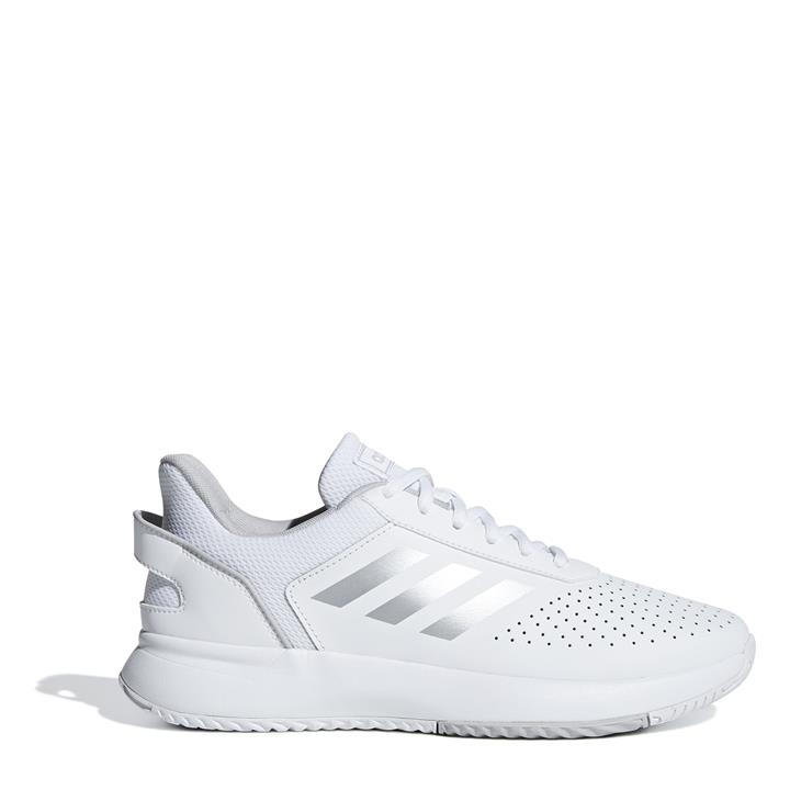 adidas Courtsmash Womens Tennis Shoes White/Silver FRASERS