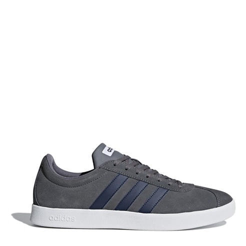 adidas vl court 2 leather trainers mens