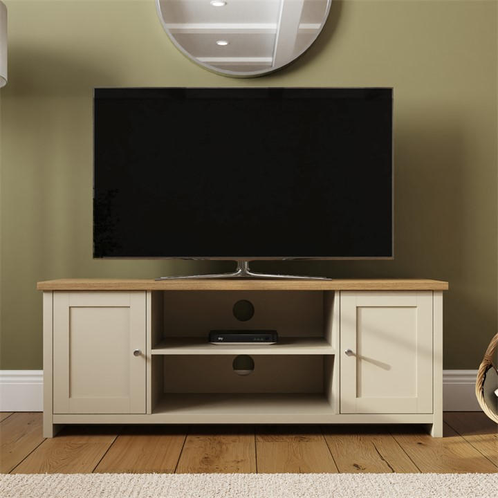 Gfw Unisex Cream Lancaster Large Tv Cabinet
