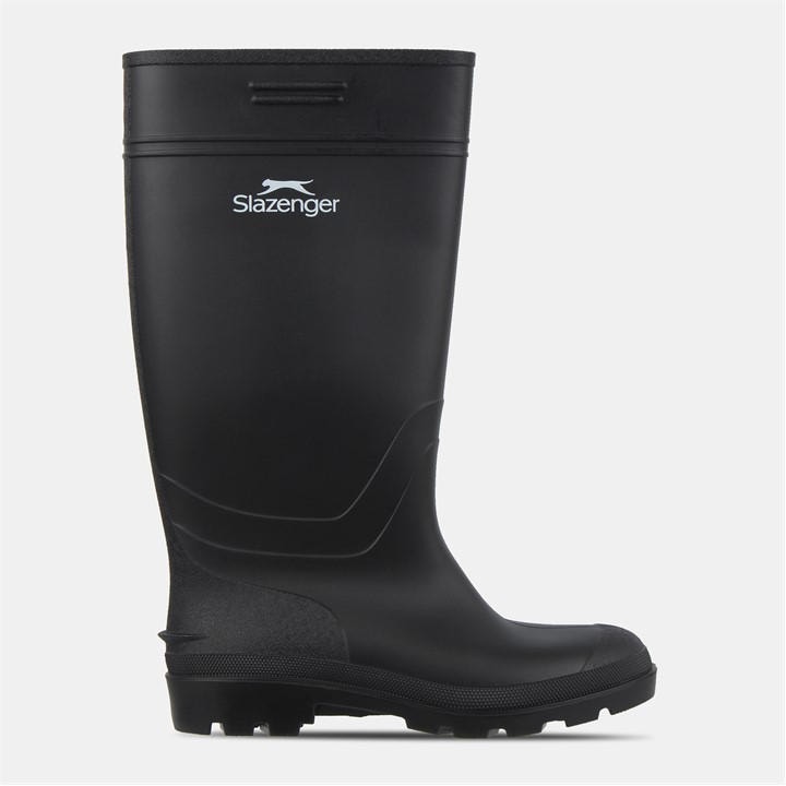 Slazenger Men's Black Logo Wellingtons Size 9