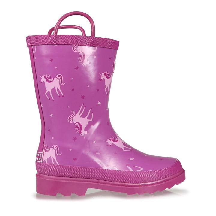 Regatta Girls Pink Kids Minnow Printed Wellies C3