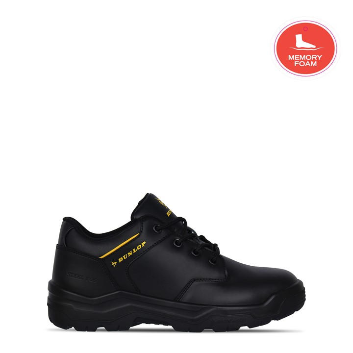 Dunlop Men's Black Kansas Steel Toe Cap Shoes Size 16