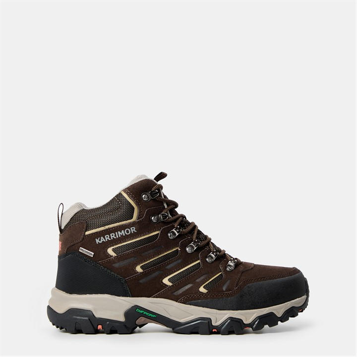 Karrimor Men's Brown Mount Mid Waterproof Walking Boots Size 9