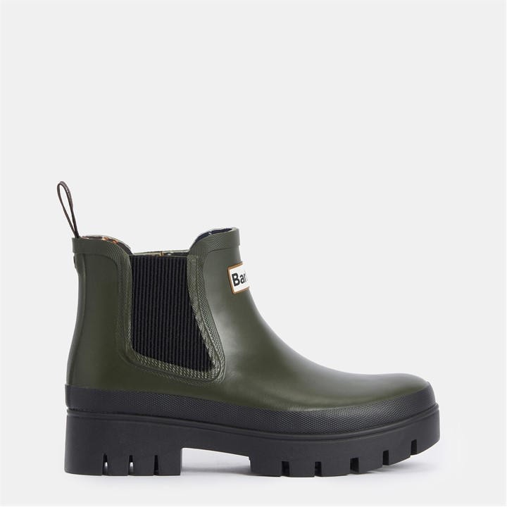 Barbour Halton Ankle Wellingtons In Green