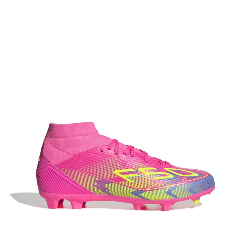 Adidas Women's Pink F50 League Mid-Cut Firm Ground Football Boots