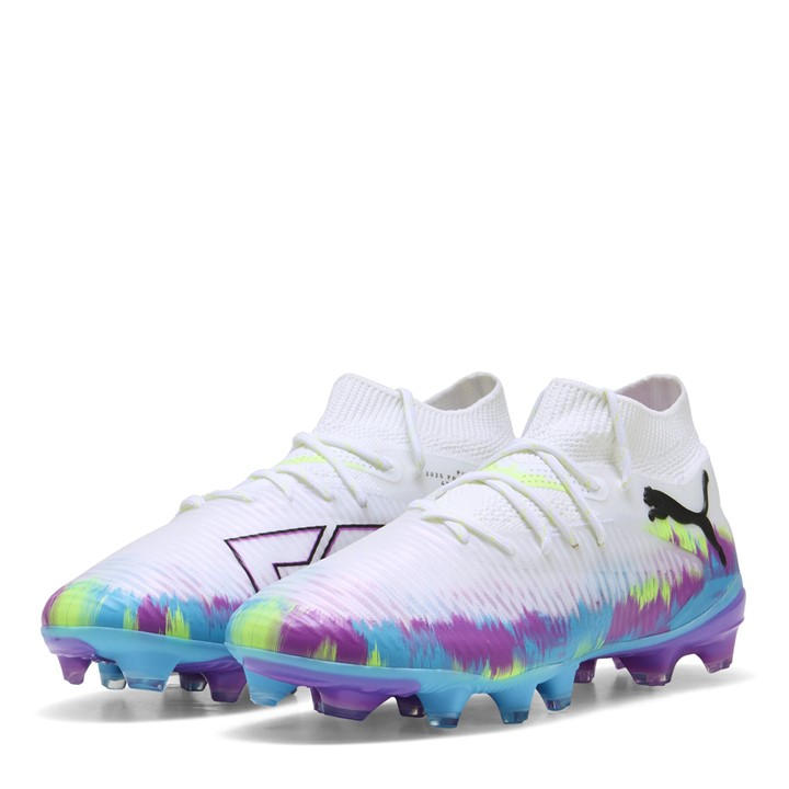 Puma Women's White King Pro Light Up Artificial Ground Football Boots Size 7