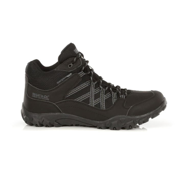 Regatta Men's Black Edgepoint Mid Walking Boots Size 6.5