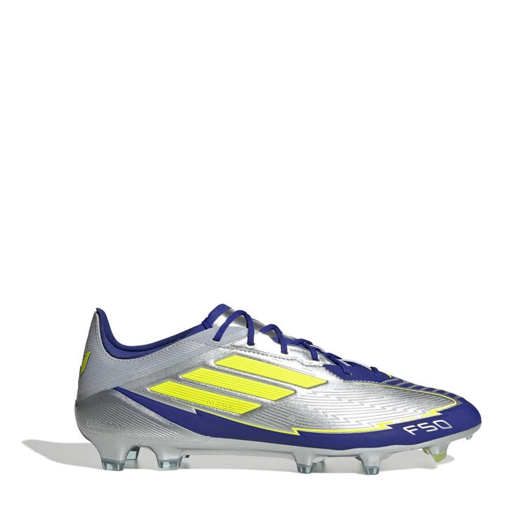 Adidas Men's Silver F50 Elite Adults Firm Ground Football Boots Size 9