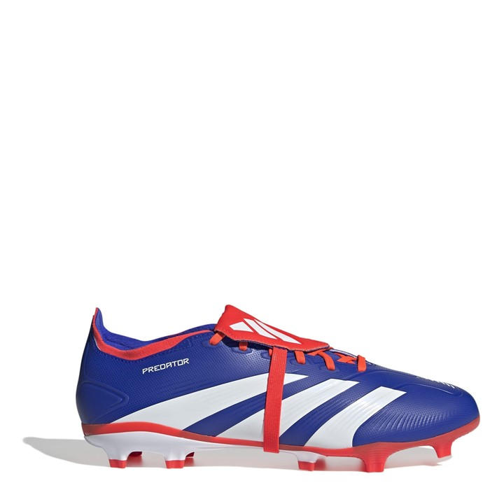 Adidas Men's Blue Predator League Fold-Over Tongue Firm Ground Football Boots Size 8.5