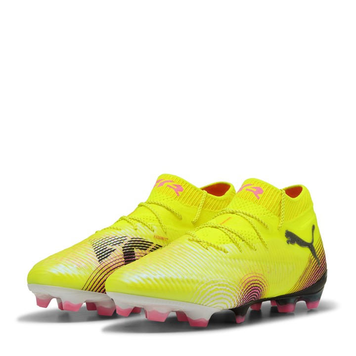 Puma Men's Yellow Future 8 Ultimate Adults Firm Ground Football Boots Size 9.5