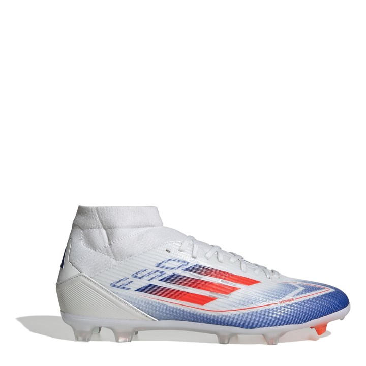 Adidas Men's White F50 League Firm Ground Football Boots Size 9