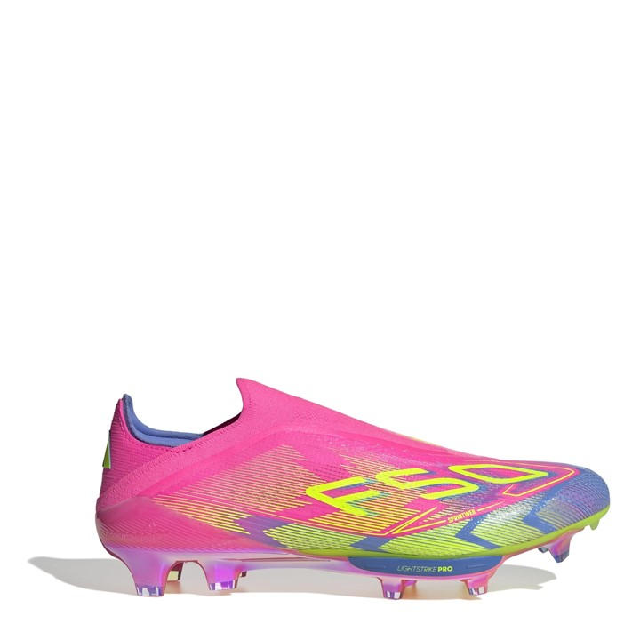 Adidas Men's Pink F50+ Firm Ground Football Boots Size 9.5