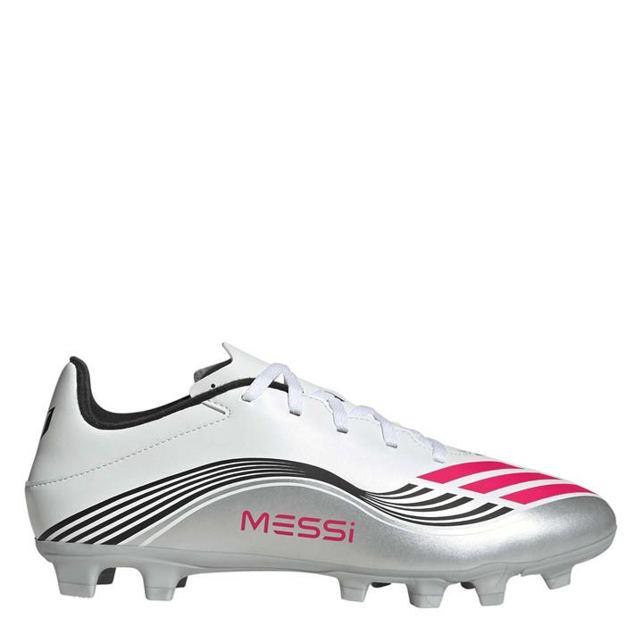 Adidas Men's White F50 Messi Club Adults Firm Ground Football Boots Size 9