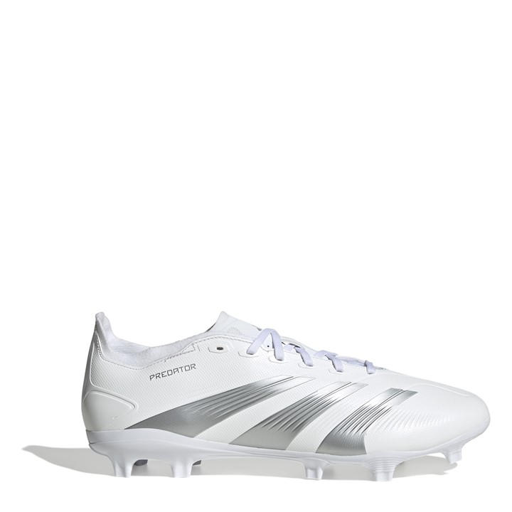 Adidas Men's White Predator League Firm Ground Football Boots Size 7.5