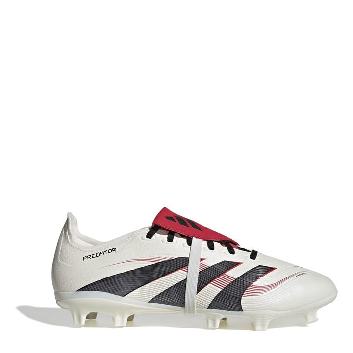 Adidas Men's White Predator League Fold Over Tongue Firm Ground Football Boots Size 9.5