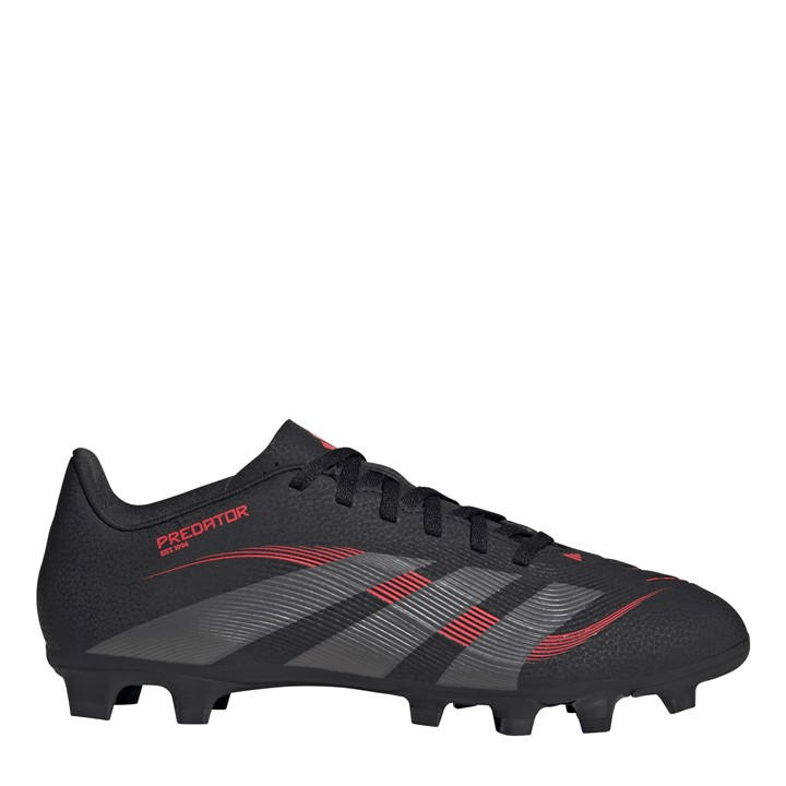 Adidas Men's Black Predator Club Firm Ground Football Boots Size 9.5