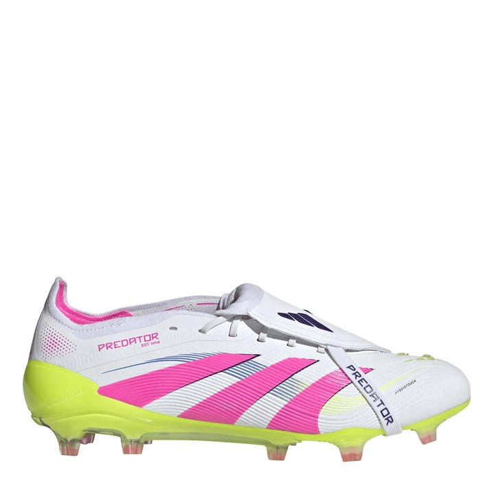 Adidas Men's White Predator Elite Fold-Over Tongue Firm Ground Football Boots Size 9.5
