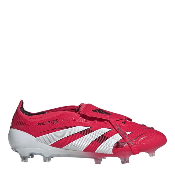 Adidas Men's Red Predator Elite Fold-Over Tongue Firm Ground Football Boots Size 11.5