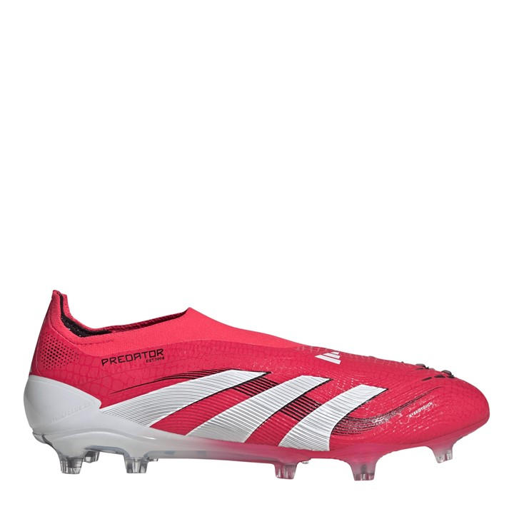 Adidas Men's Red Predator Elite Laceless Firm Ground Football Boots Size 12