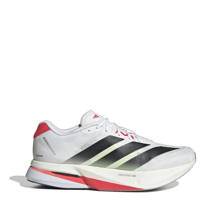 Adidas Men's White Adizero Boston 13 Road Running Shoes Size 9