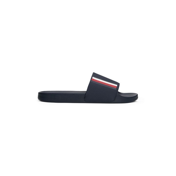 Tommy Hilfiger Men's Blue Tommy Txt Pool Slidr Sn54 Size 7