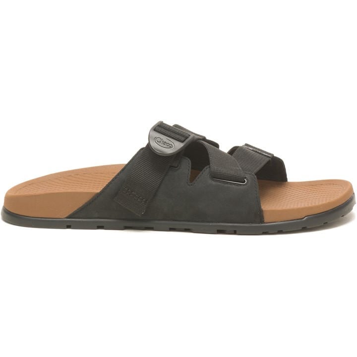 Lacoste Lowdown Leather Slide Sandal Mens In Black