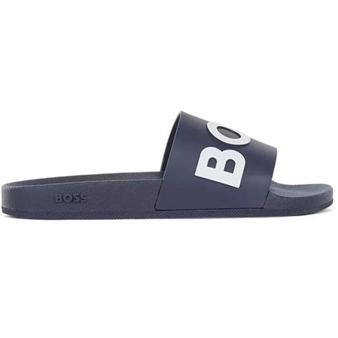 Boss - Men's Bay Logo Sliders Branding Strap Sandals