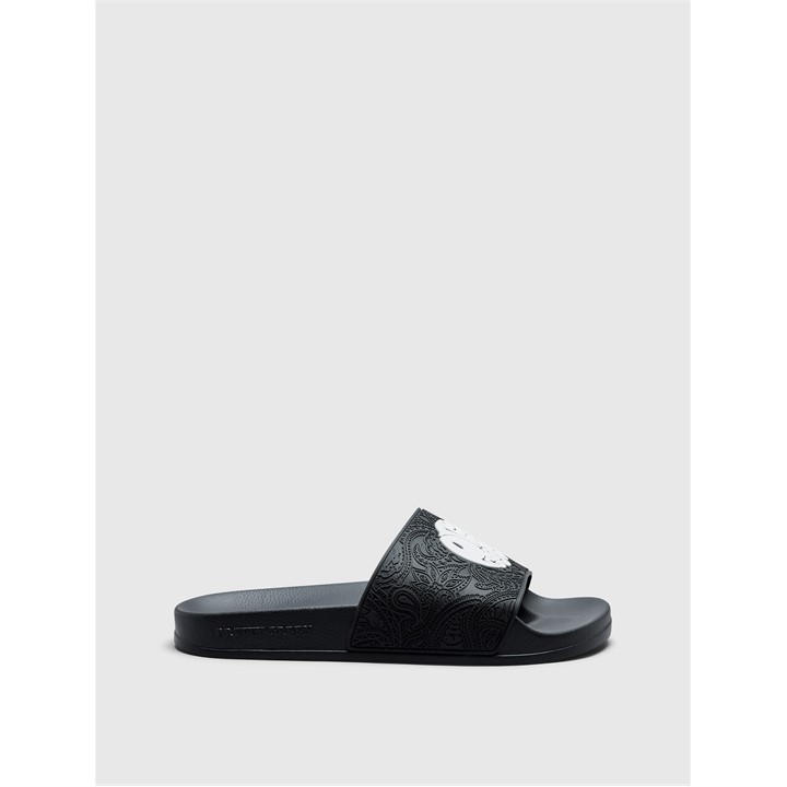 Pretty Green Men's Black Okala Embossd Sli Size 8
