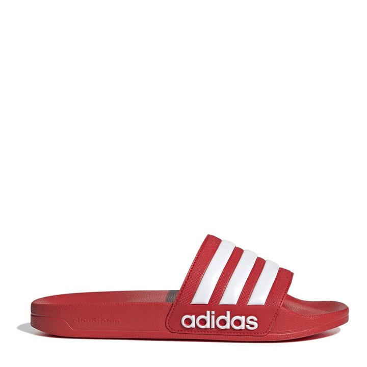 Adidas Unisex Red Adilette Shower Slides Size 10