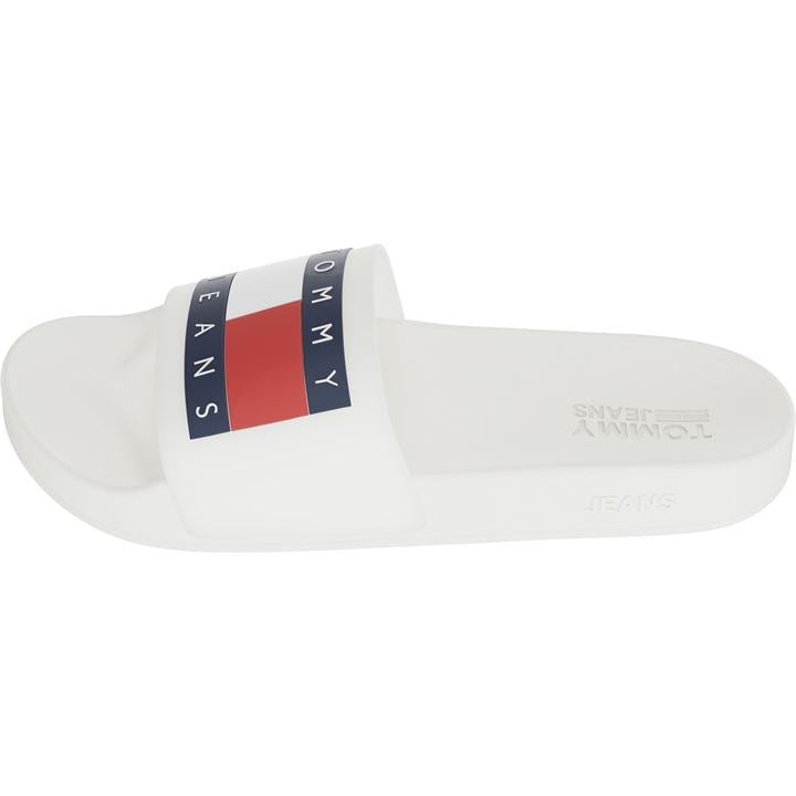 Tommy Jeans Flag Slider In White