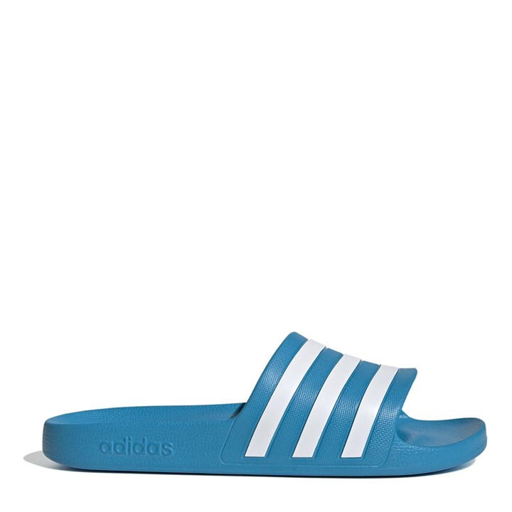 Adidas Women's Blue Adilette Aqua Slide - Size 6