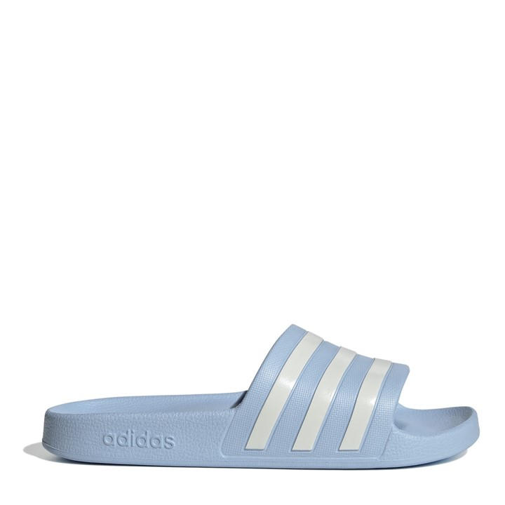 Adidas Women's Blue Adilette Aqua Slide - Size 6