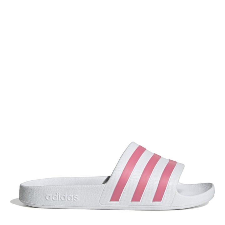 Adidas Women's White Adilette Aqua Slide Size 8
