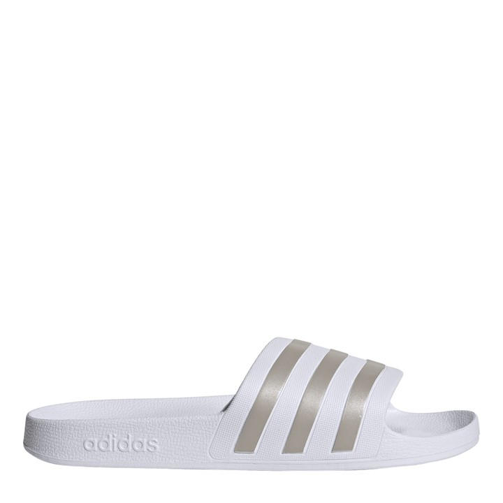 Adidas Women's White Adilette Aqua Slide Size 8