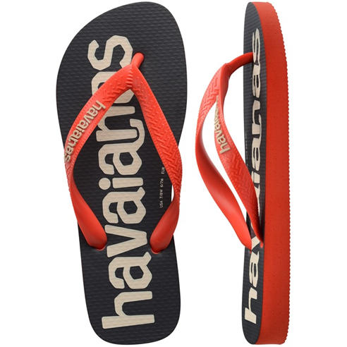 Havaianas - Hav. Top Logomania 2 Navy Blue 39/4 Flip Flops Womens