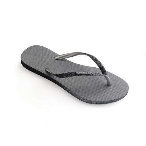 Havaianas - Hav. Slim Sparkle Ii Steel Grey 33/ Flip Flops Womens