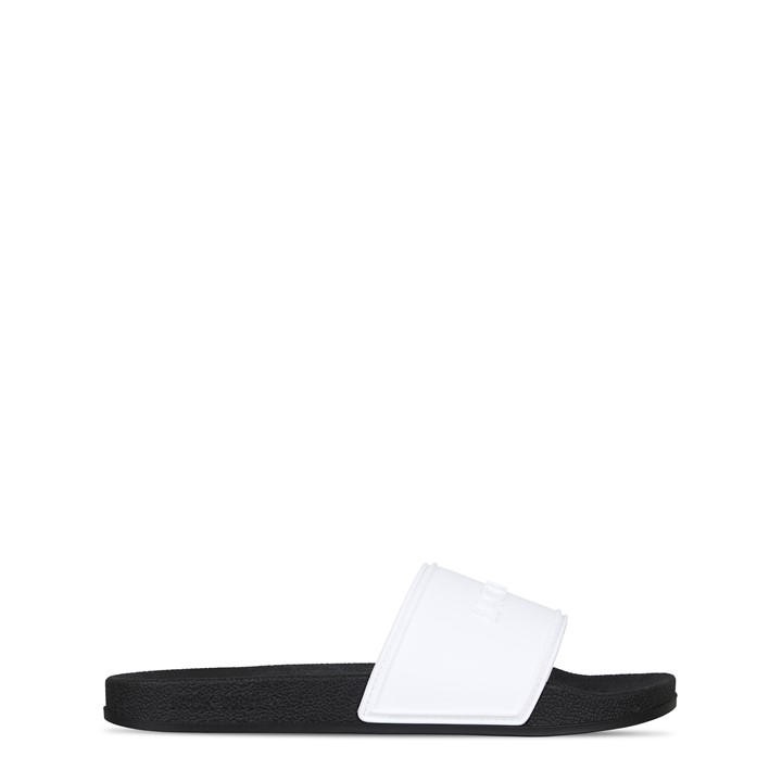 Jack Wills Boys White Logo Sliders Size 3
