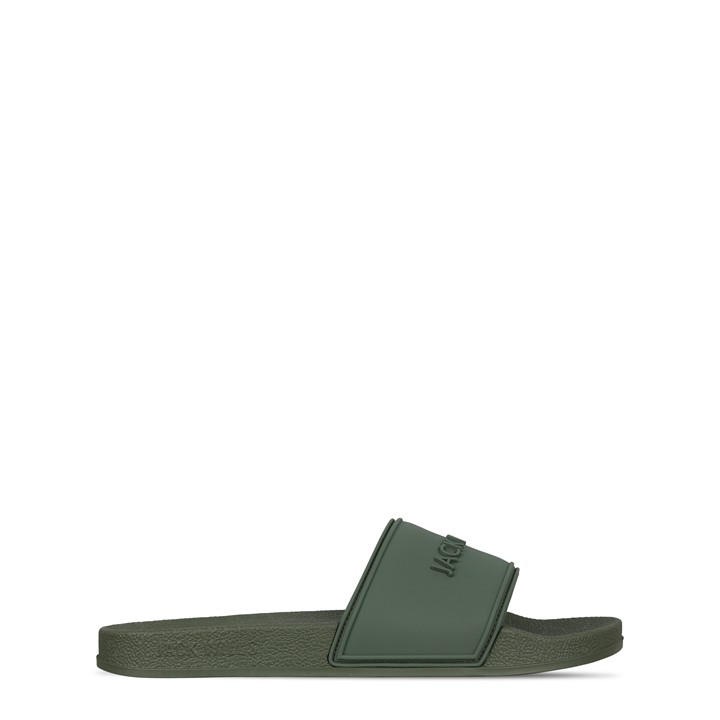 Jack Wills Boys Green Logo Sliders Size 3