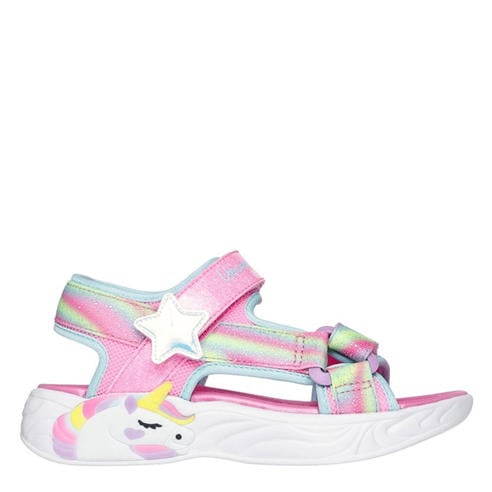 Skechers - Skechers Lighted Unicorn Dreams Sandal Flat Sandals Girls