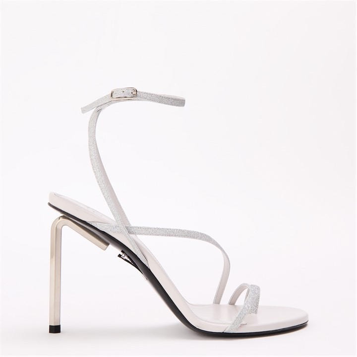 Off-white Ff Allen Sandal In Silver
