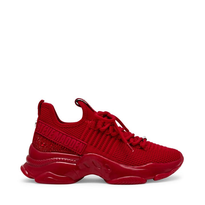 Steve Madden Women's Red Maxilla-R-E Trainers Size 6