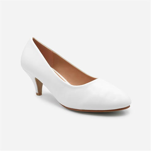 Wheres That From - Women's Block Heel Court Shoes