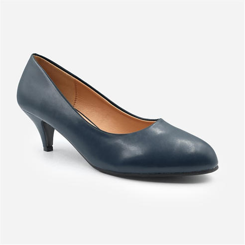 Wheres That From - Women's Block Heel Court Shoes