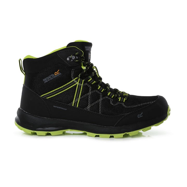 Regatta Men's Black Samaris Lite Waterproof & Breathable Walking Boots Size 9.5