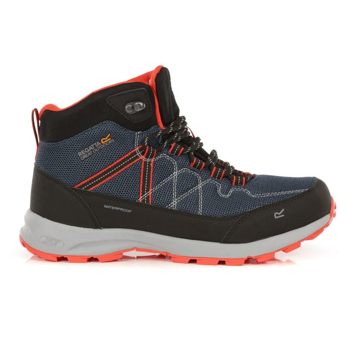 Regatta Men's Black Samaris Lite Waterproof & Breathable Walking Boots Size 9