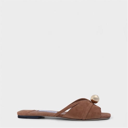 JIMMY CHOO - Women's Siva Mule Slip-On Flat Sandals