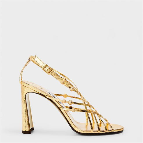 JIMMY CHOO - Women's Felice 95 Sculptural Heeled Sandals